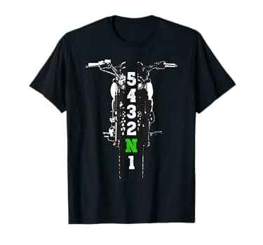 24SS エンフォルド UPPER-ARM HIDDEN T-SHIRT 黒 M Amazon.com: Motorcycle Shift Pattern One Down Four Up T